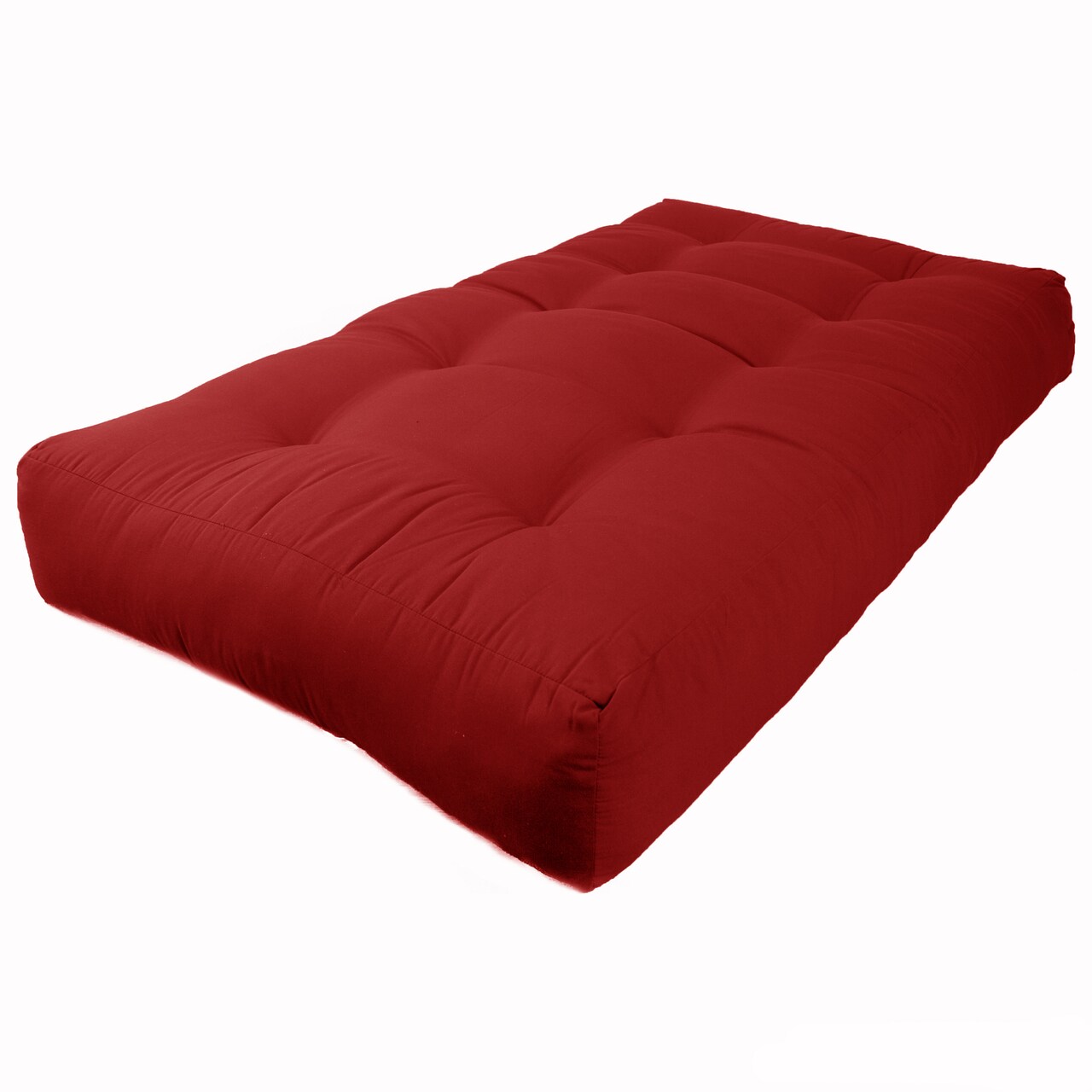Blazing Needles Renewal 10-inch Twill Twin-size Futon Mattress - Ruby Red - Ruby Red